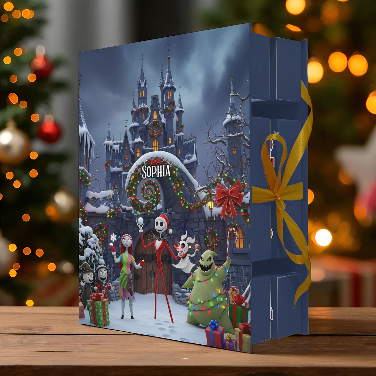 Nightmare - Personalized Nightmare Folded Advent Calendar With Ornaments