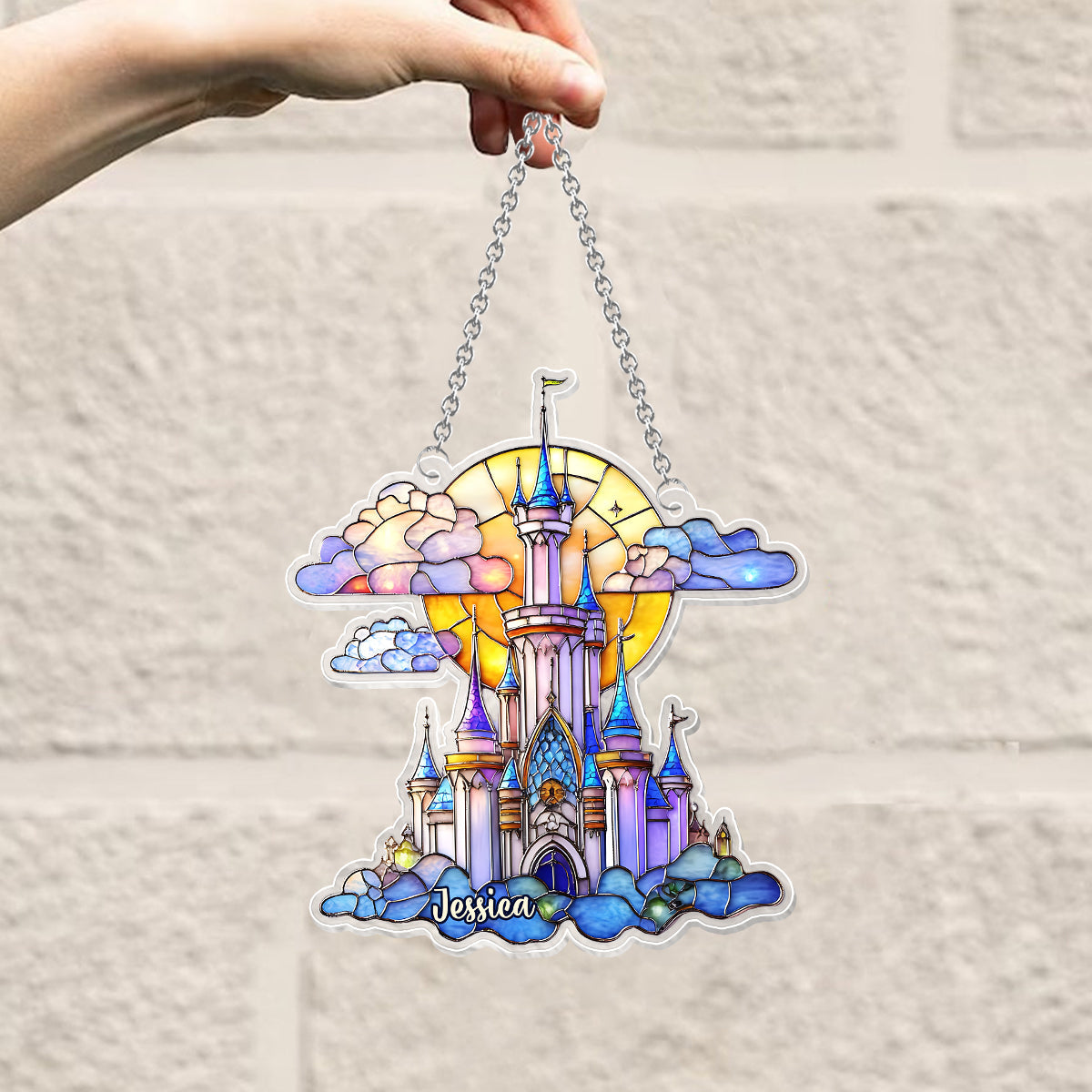 Magical Moments - Personalized Mouse Window Hanging Suncatcher Ornament