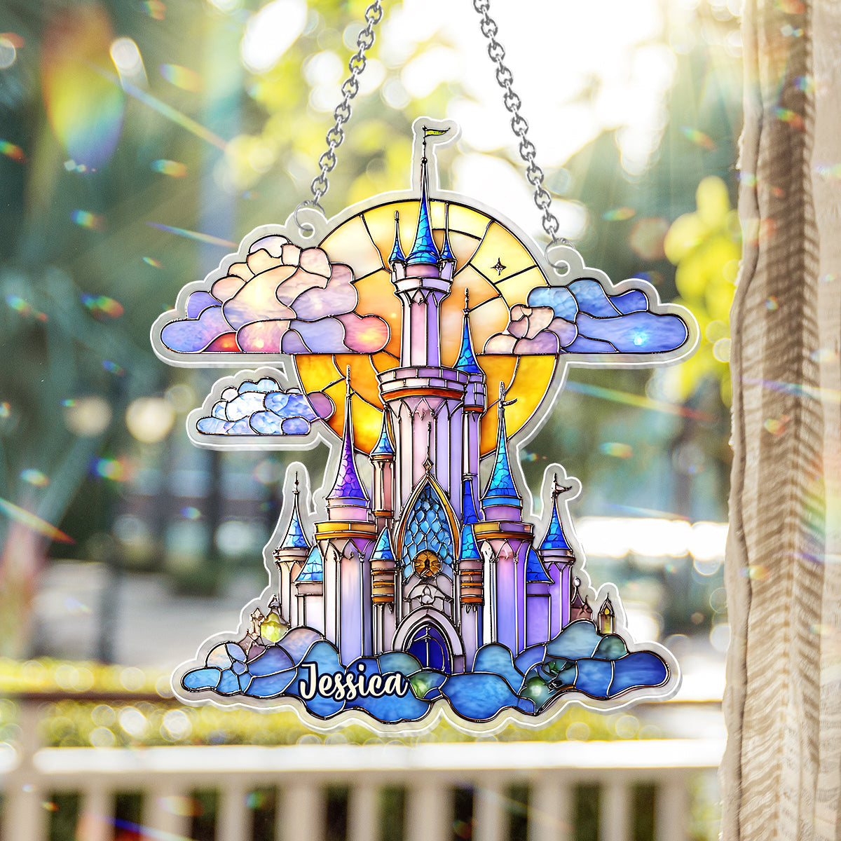 Magical Moments - Personalized Mouse Window Hanging Suncatcher Ornament