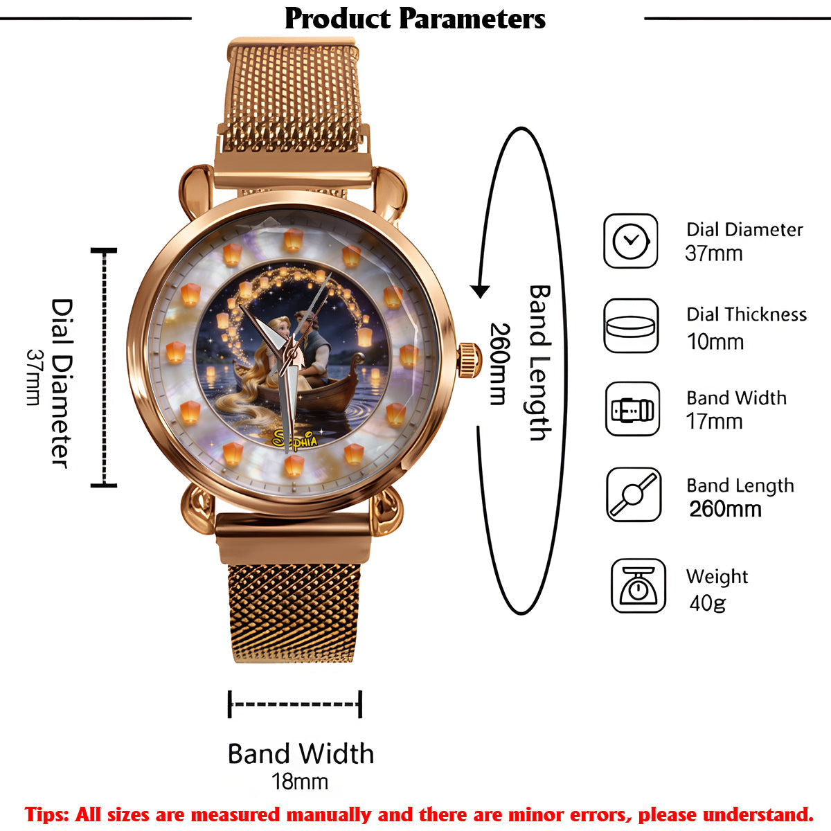 A New Light - Personalized Mouse Women Hand Watch