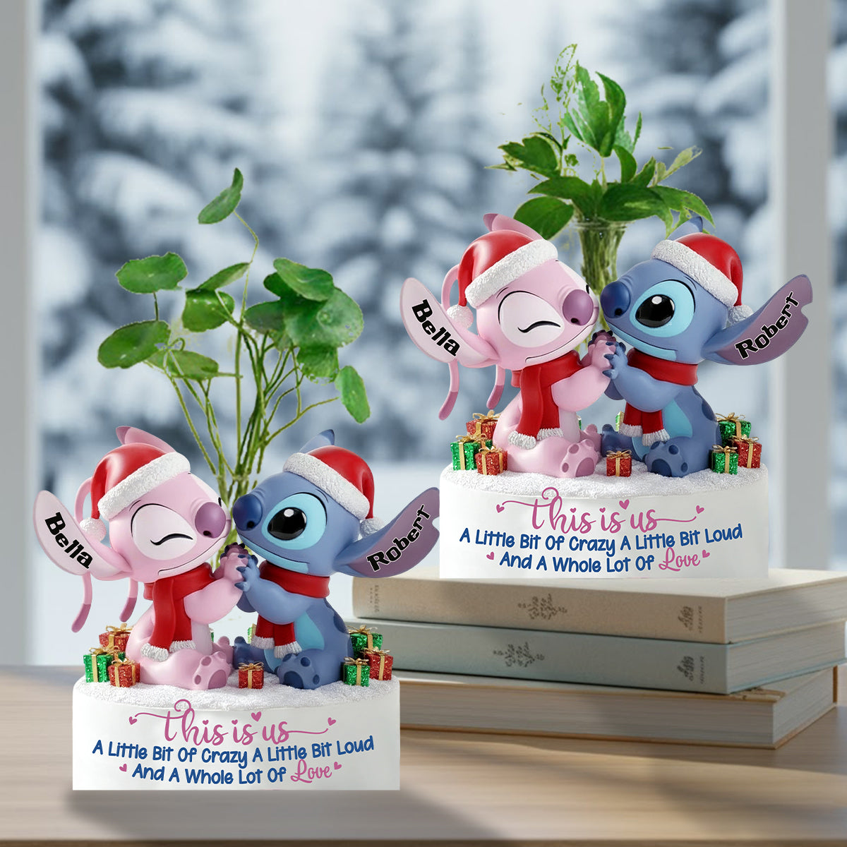 This Is Us - Personalized Ohana Custom Shape Acrylic Flower Vase