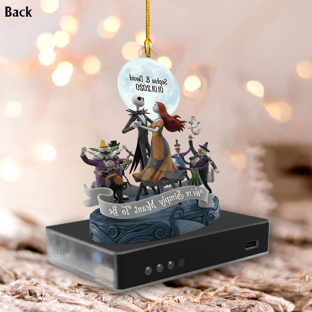 We're Simply Meant To Be - Personalized Nightmare Music Ornament