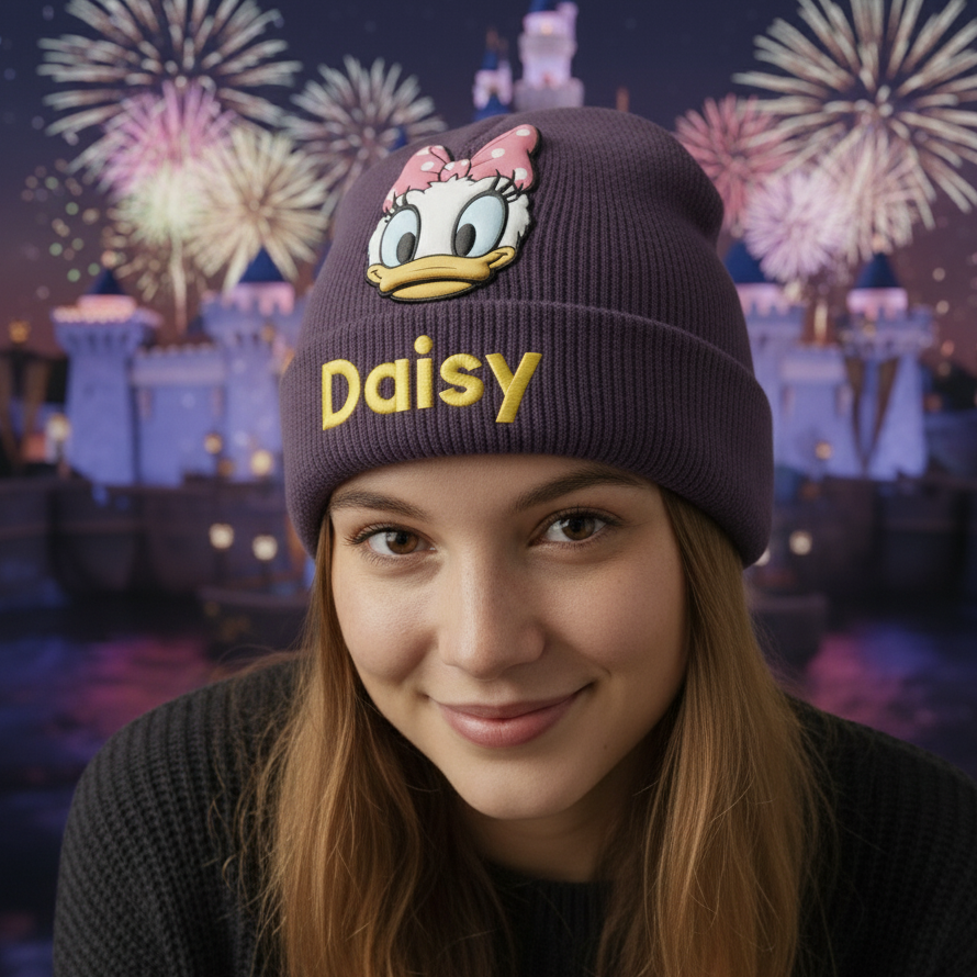 Magical Friends - Personalized Mouse Beanie Hat With Patches