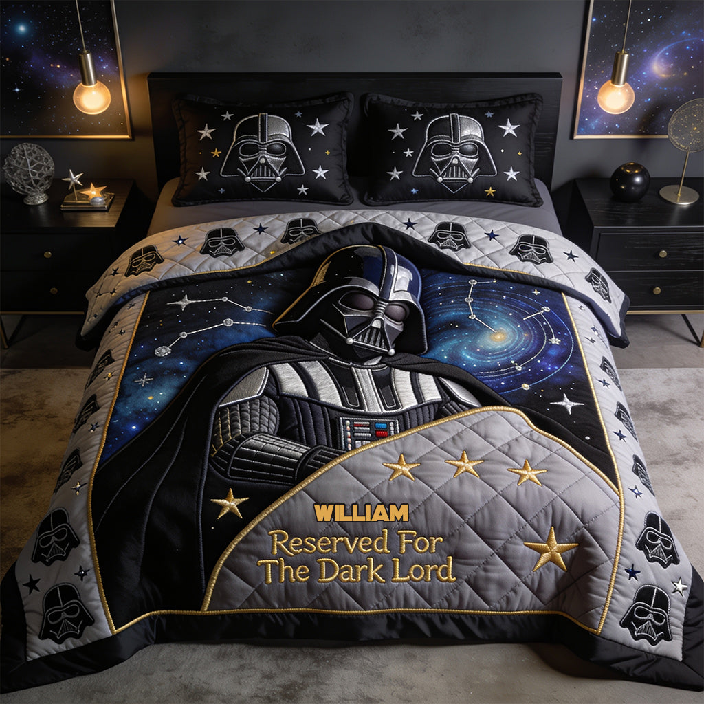 Reserved For The Dark Lord." - Personalized The Force Bedding Set