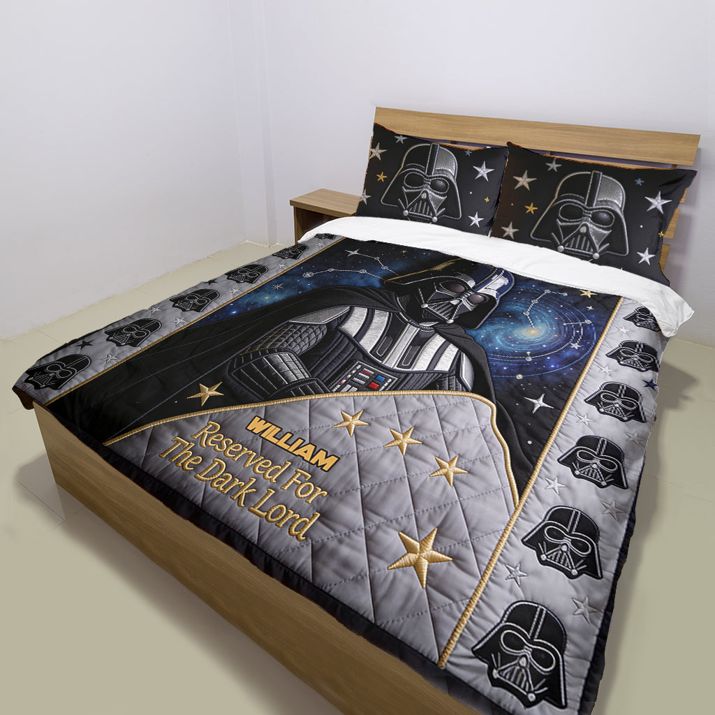 Reserved For The Dark Lord." - Personalized The Force Bedding Set