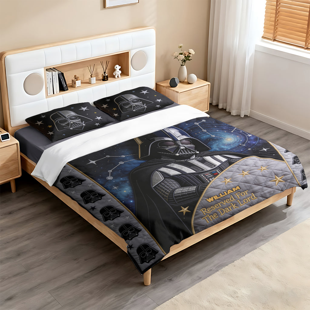 Reserved For The Dark Lord." - Personalized The Force Bedding Set