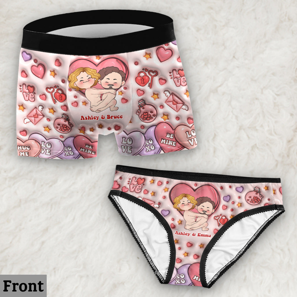 Get Your WIlly Ready - Personalized Couple Women Briefs & Men Boxer Briefs