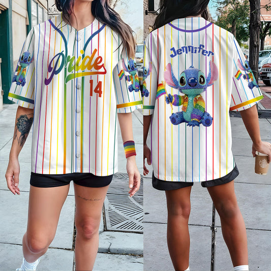 LGBT Pride - Personalized Ohana Baseball Jersey