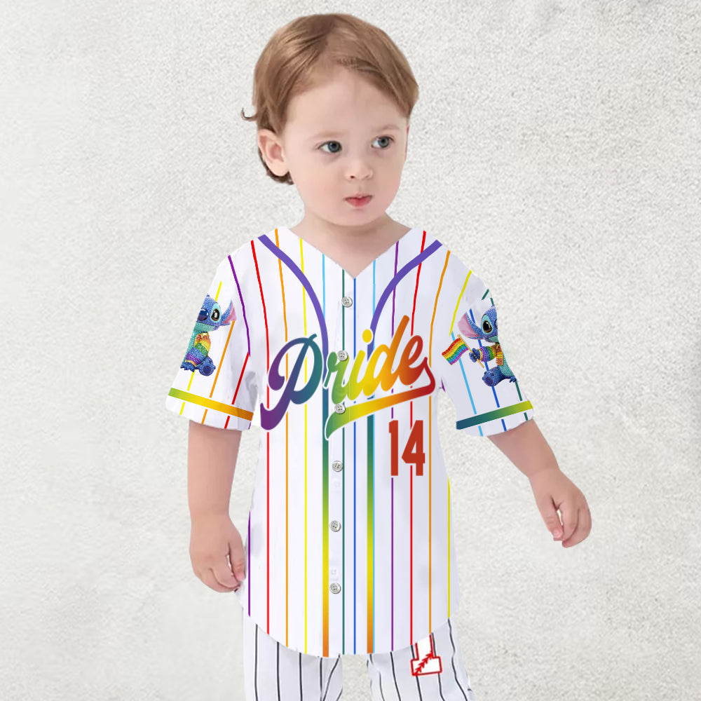 LGBT Pride - Personalized Ohana Baseball Jersey
