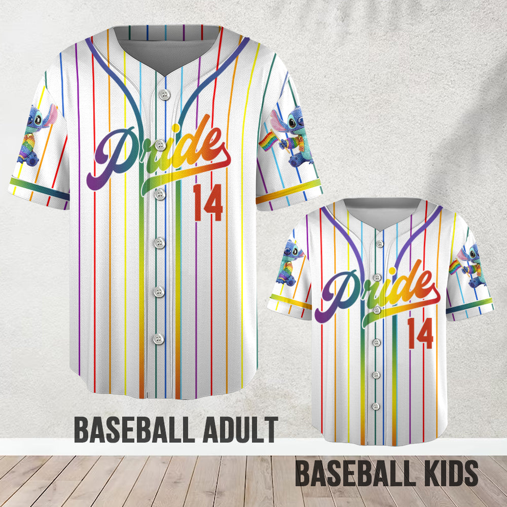 LGBT Pride - Personalized Ohana Baseball Jersey