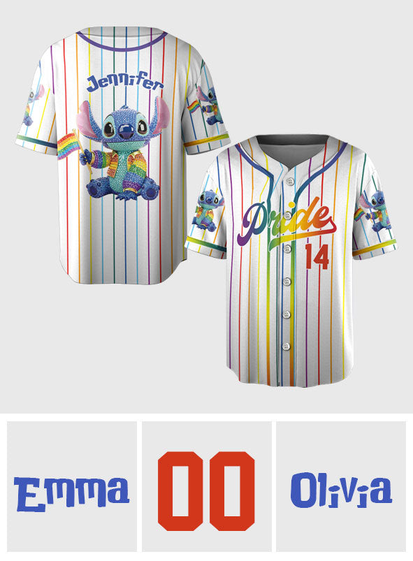LGBT Pride - Personalized Ohana Baseball Jersey