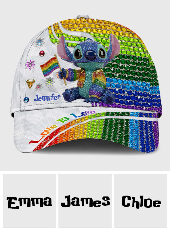 LGBT Flag - Personalized Ohana Classic Cap