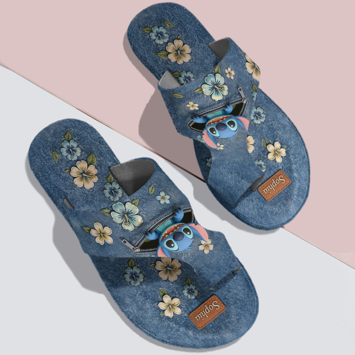 Ohana Means Family - Personalized Ohana Open Toe Sandals