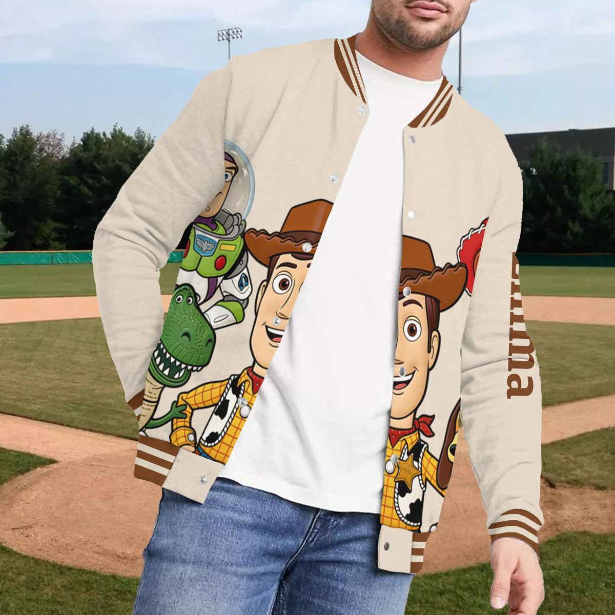 Buddy Toy - Personalized Movie For Kids Varsity Jacket