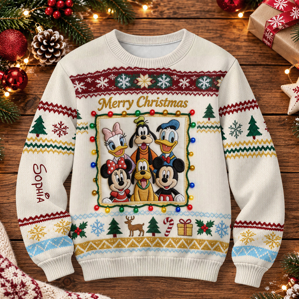Magical Christmas - Personalized Mouse Light Up Sweater