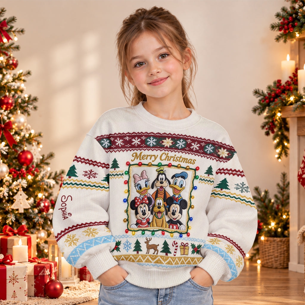 Magical Christmas - Personalized Mouse Light Up Sweater