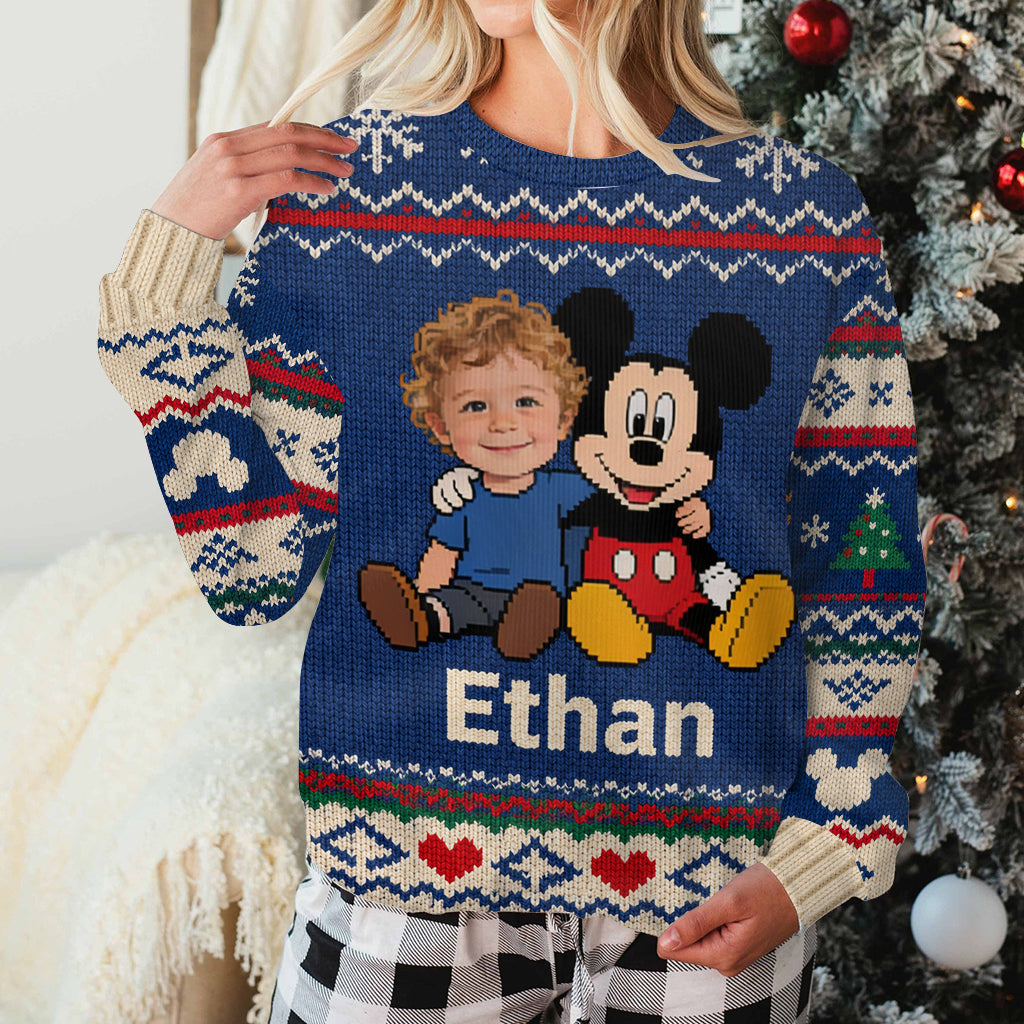 Kid's Friends - Personalized Mouse Ugly Sweater