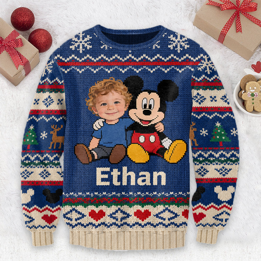 Kid's Friends - Personalized Mouse Ugly Sweater