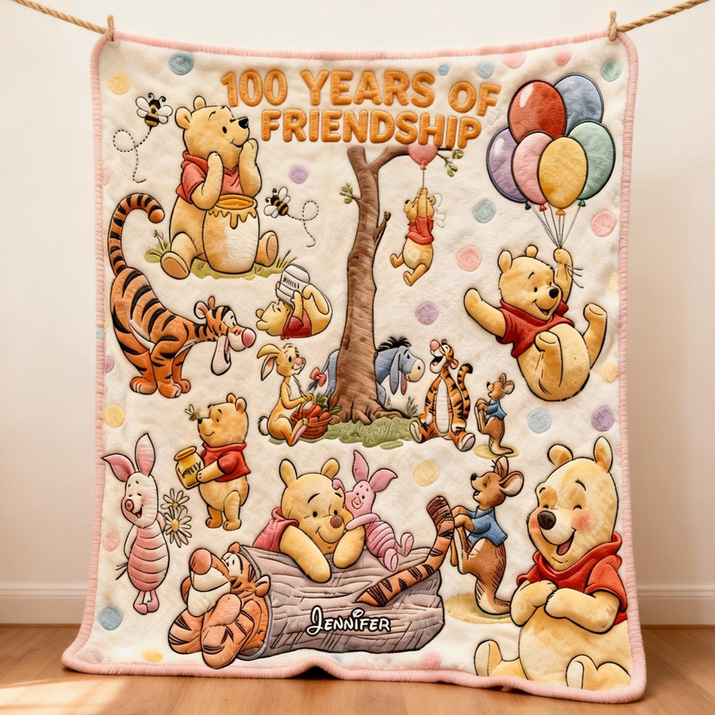 Bear And Friends - Personalized Mouse Blanket