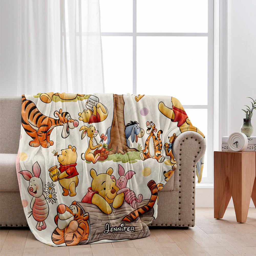 Bear And Friends - Personalized Mouse Blanket