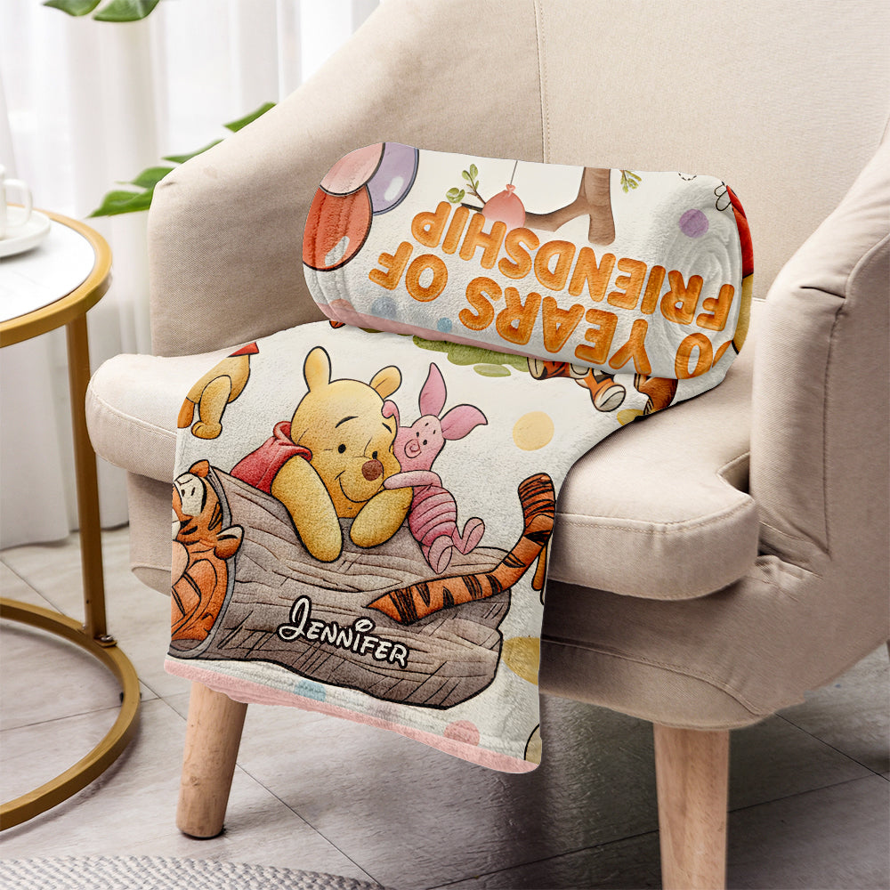 Bear And Friends - Personalized Mouse Blanket