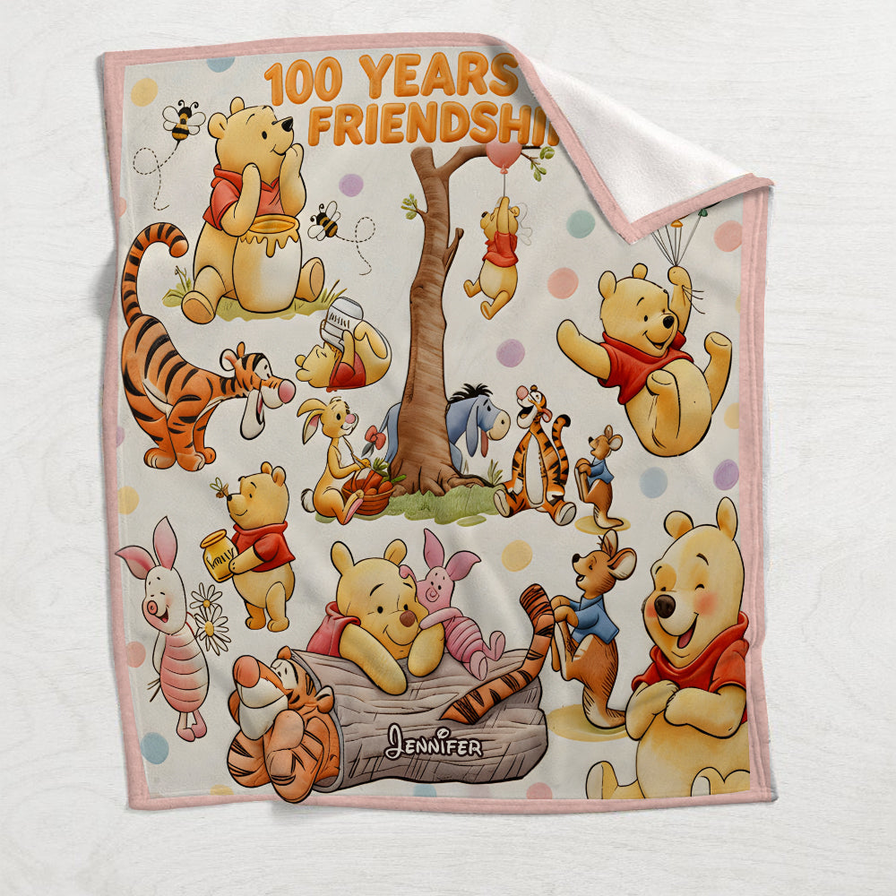 Bear And Friends - Personalized Mouse Blanket