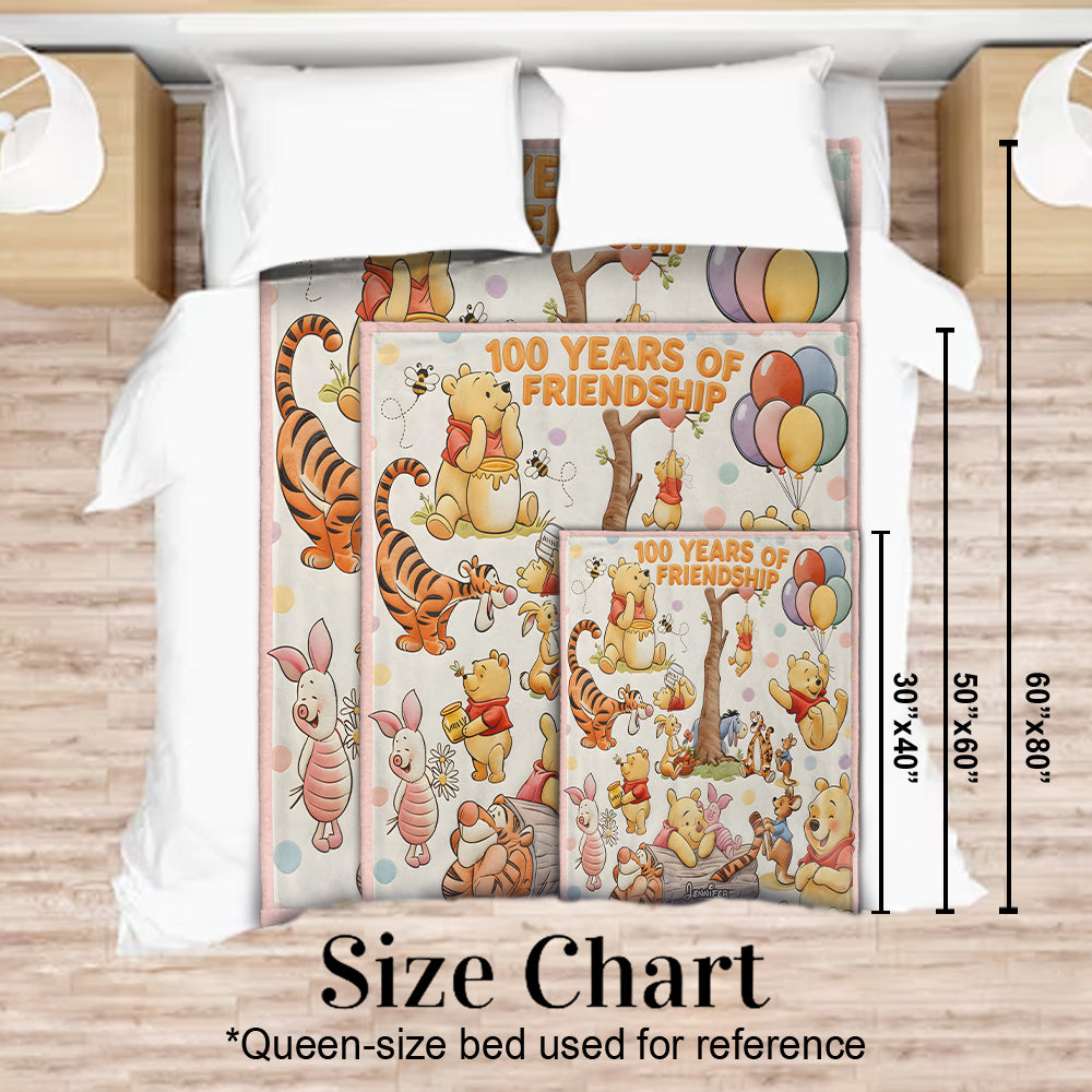 Bear And Friends - Personalized Mouse Blanket