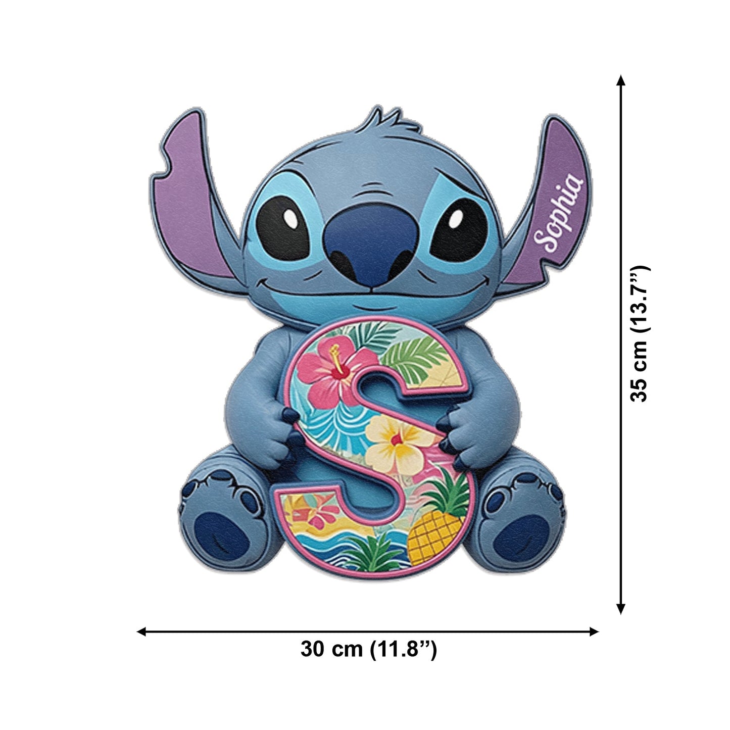 Custom Ohana Initial Letter - Personalized Ohana Changeable Leather Patch Backpack