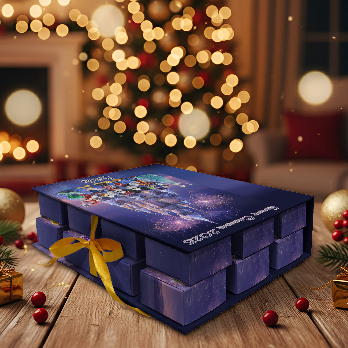 Magical Time - Personalized Mouse Folded Advent Calendar With Ornaments