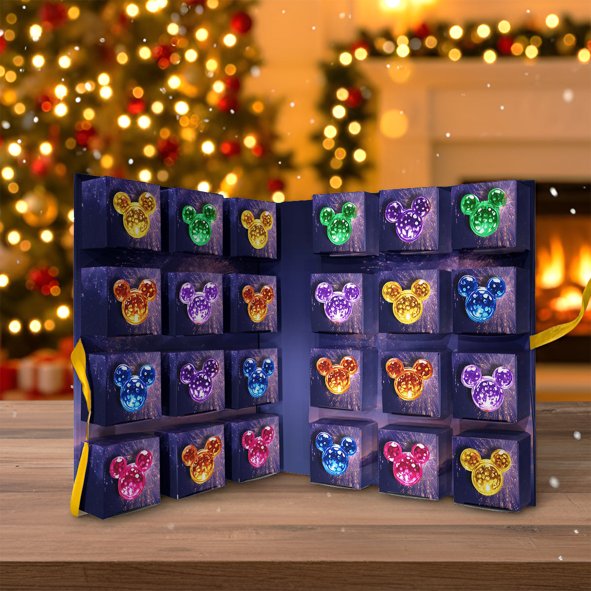 Magical Time - Personalized Mouse Folded Advent Calendar With Ornaments