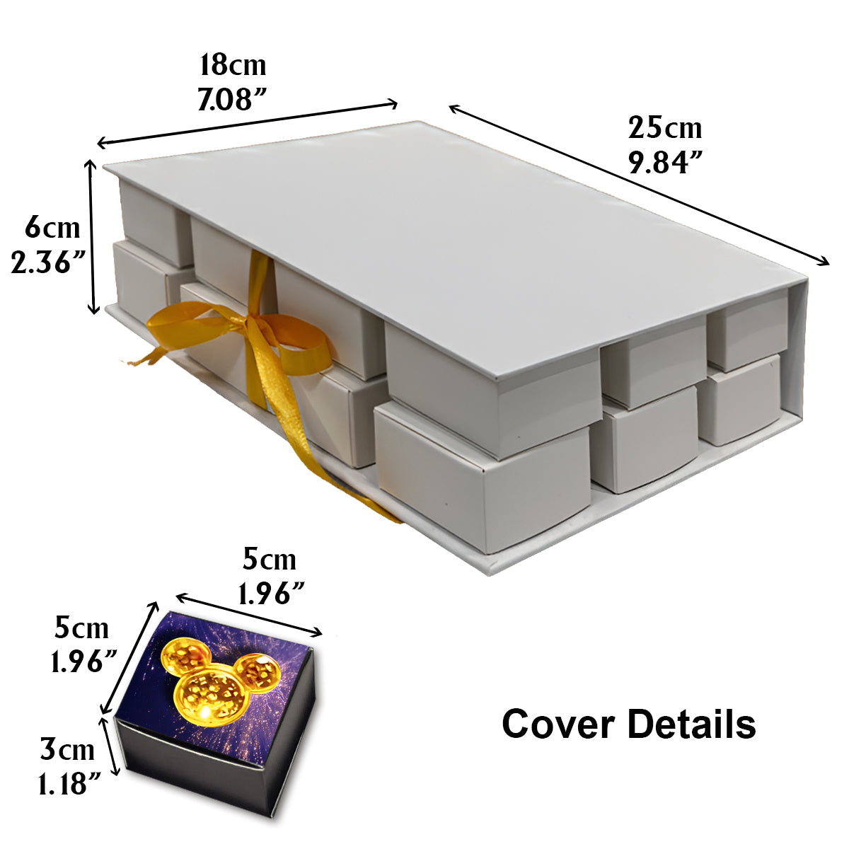 Magical Time - Personalized Mouse Folded Advent Calendar With Ornaments