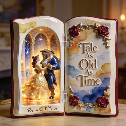 Tale As Old As Time - Personalized Beauty And The Beast Acrylic Diptych