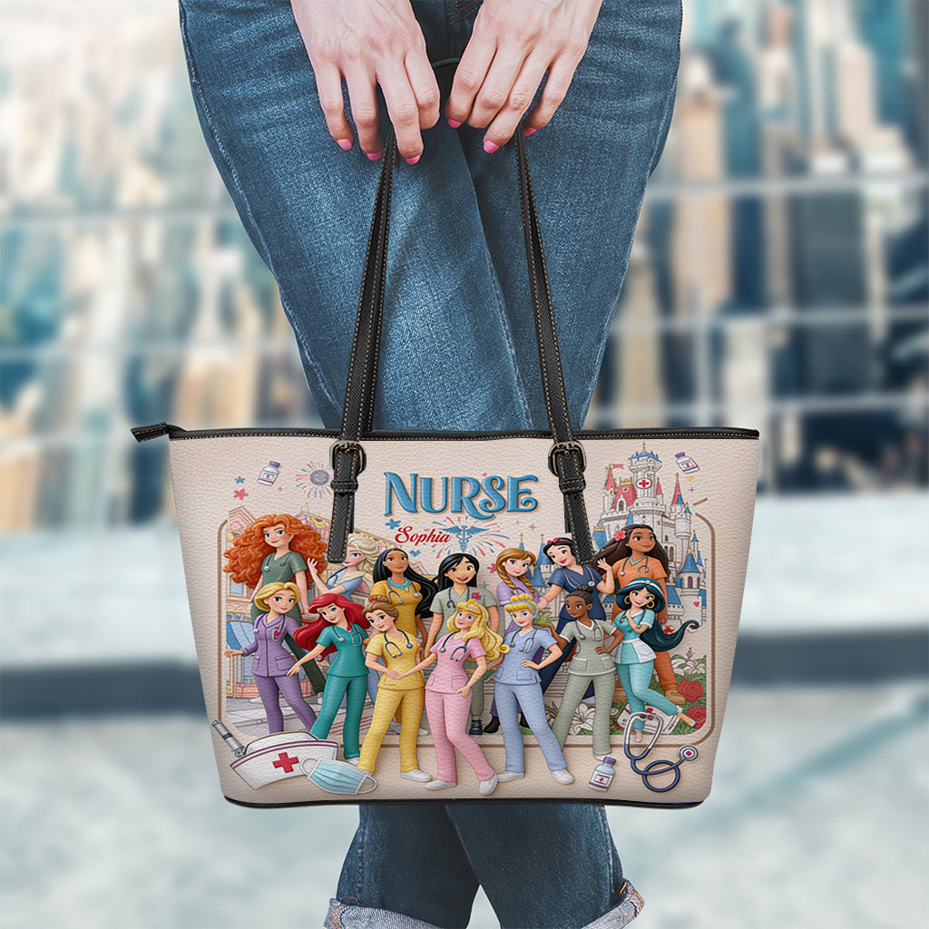 Nurse Life - Personalized Nurse Leather Bag