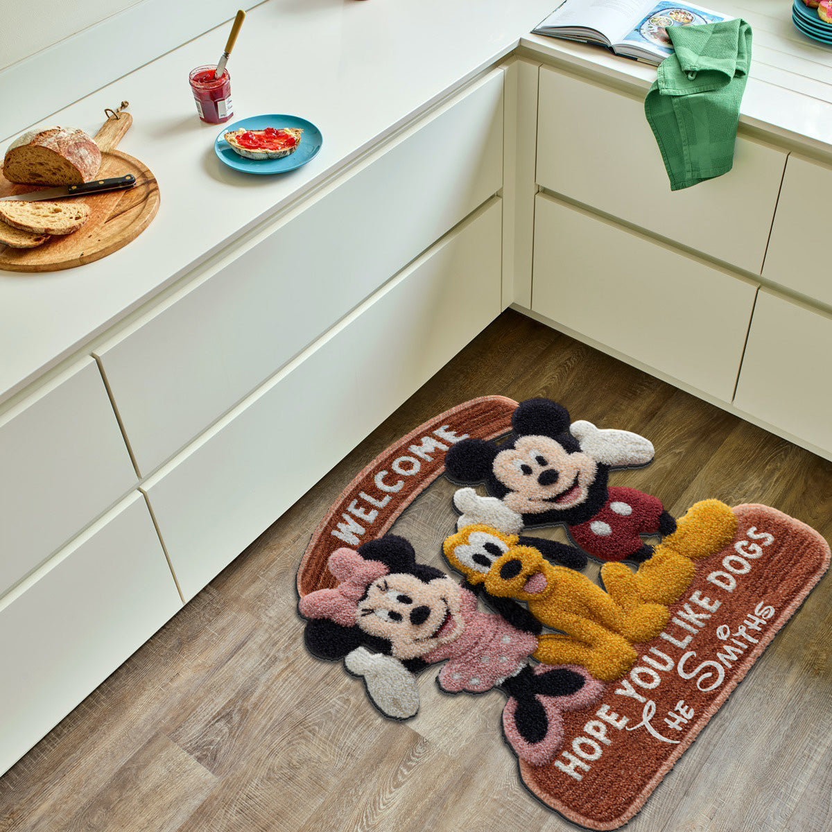 Welcome Hope You Like Dogs - Personalized Mouse Non-Slip Tufted Rug