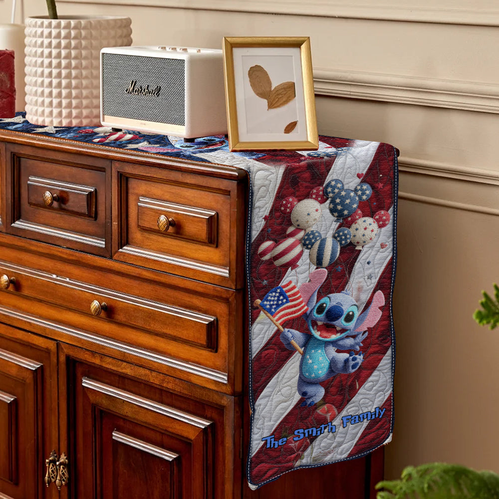Stars And Stripes - Personalized Ohana Table Runner