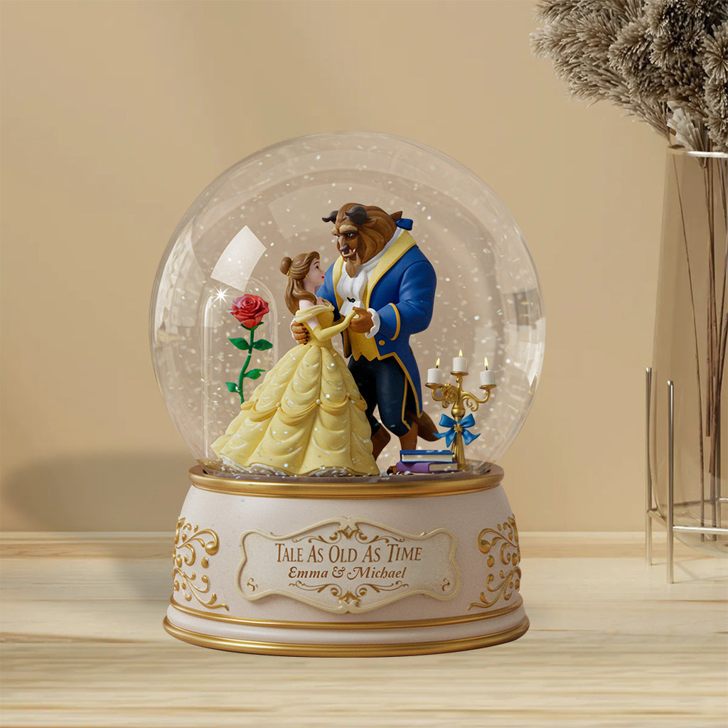 Tale As Old As Time - Personalized Couple Custom Shaped Acrylic Plaque