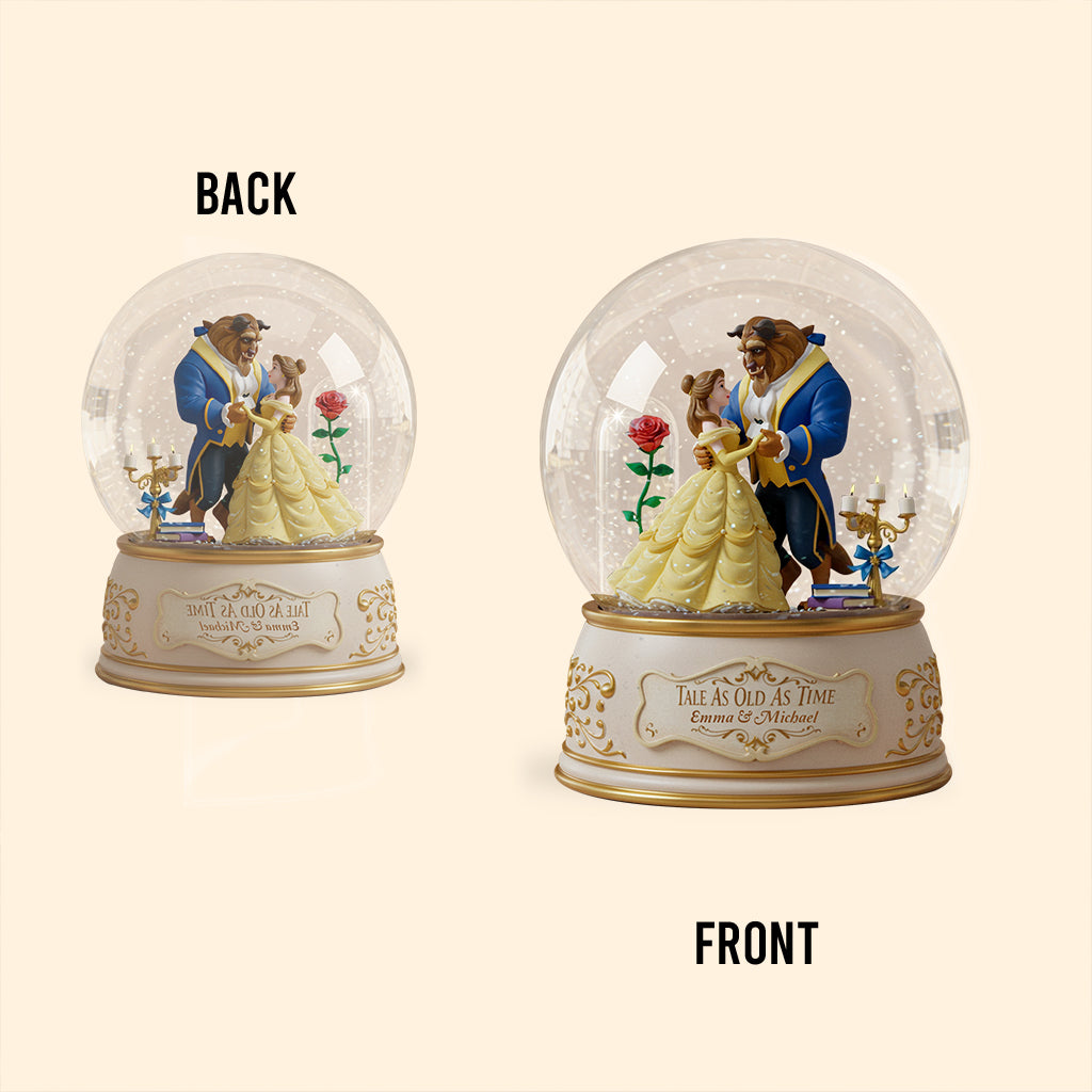Tale As Old As Time - Personalized Couple Custom Shaped Acrylic Plaque