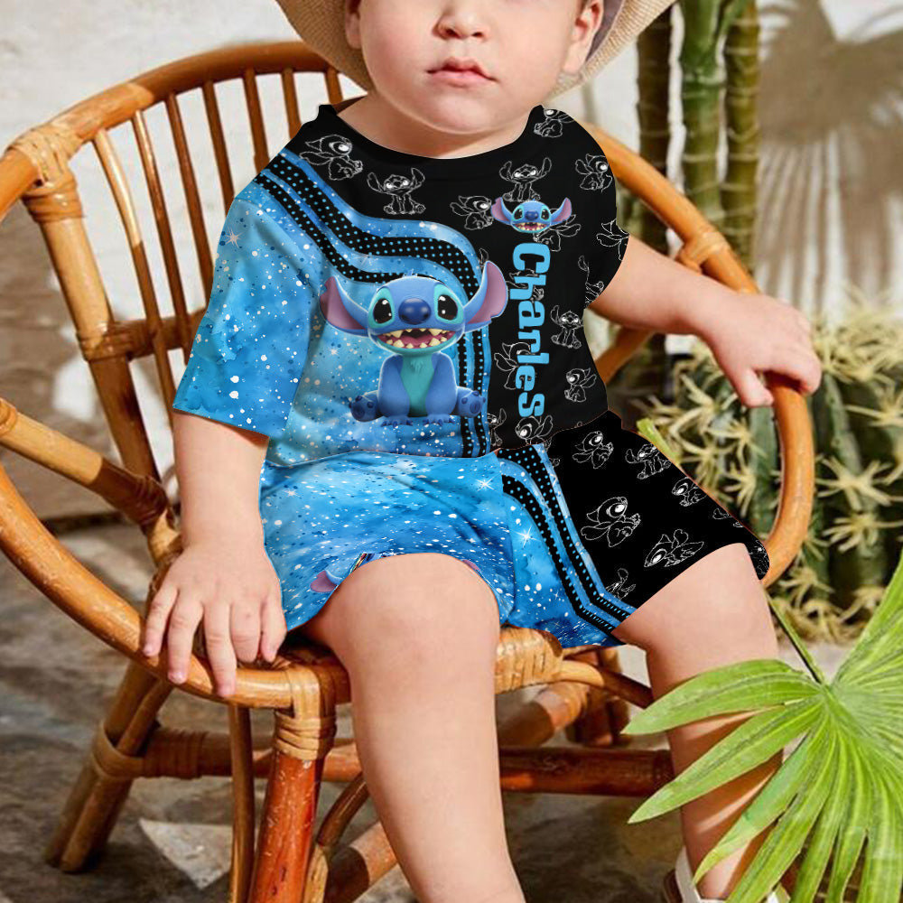Ohana Summer Vibe - Personalized Ohana Kid T-shirt & Shorts