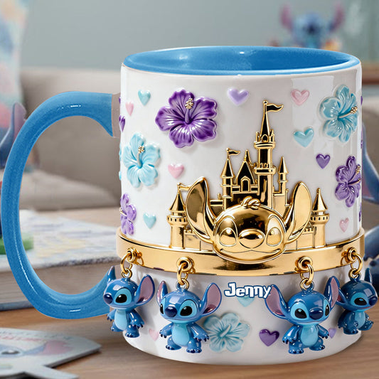 Blue Ohana - Personalized Ohana Accent Mug