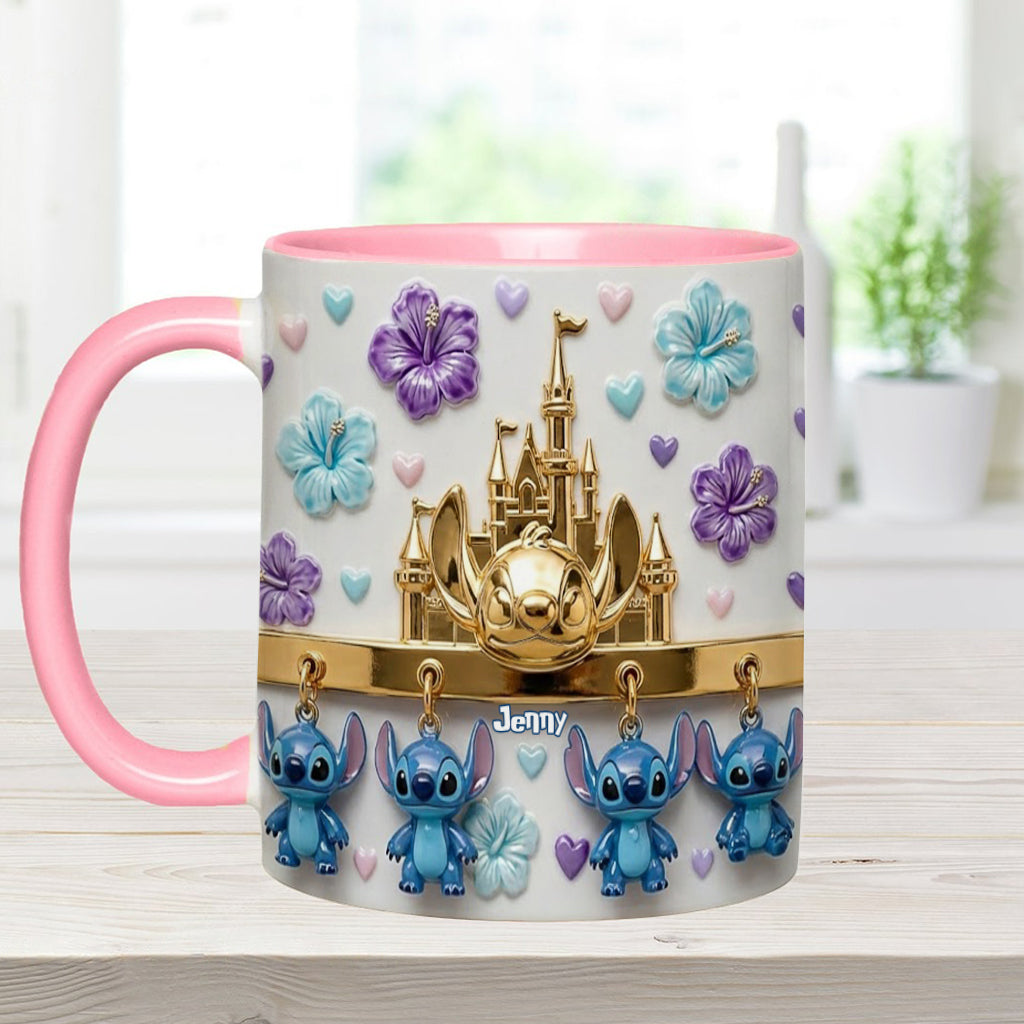 Blue Ohana - Personalized Ohana Accent Mug