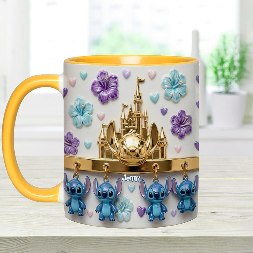 Blue Ohana - Personalized Ohana Accent Mug