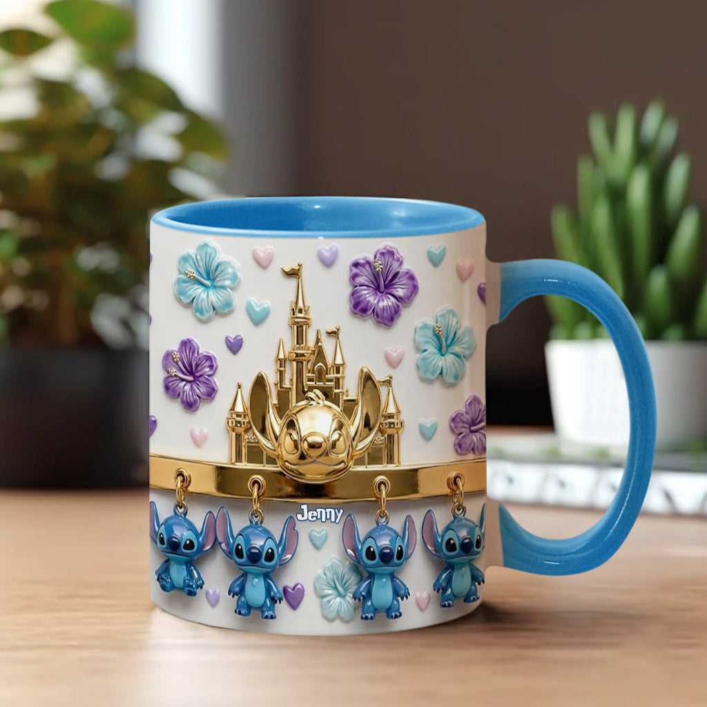 Blue Ohana - Personalized Ohana Accent Mug