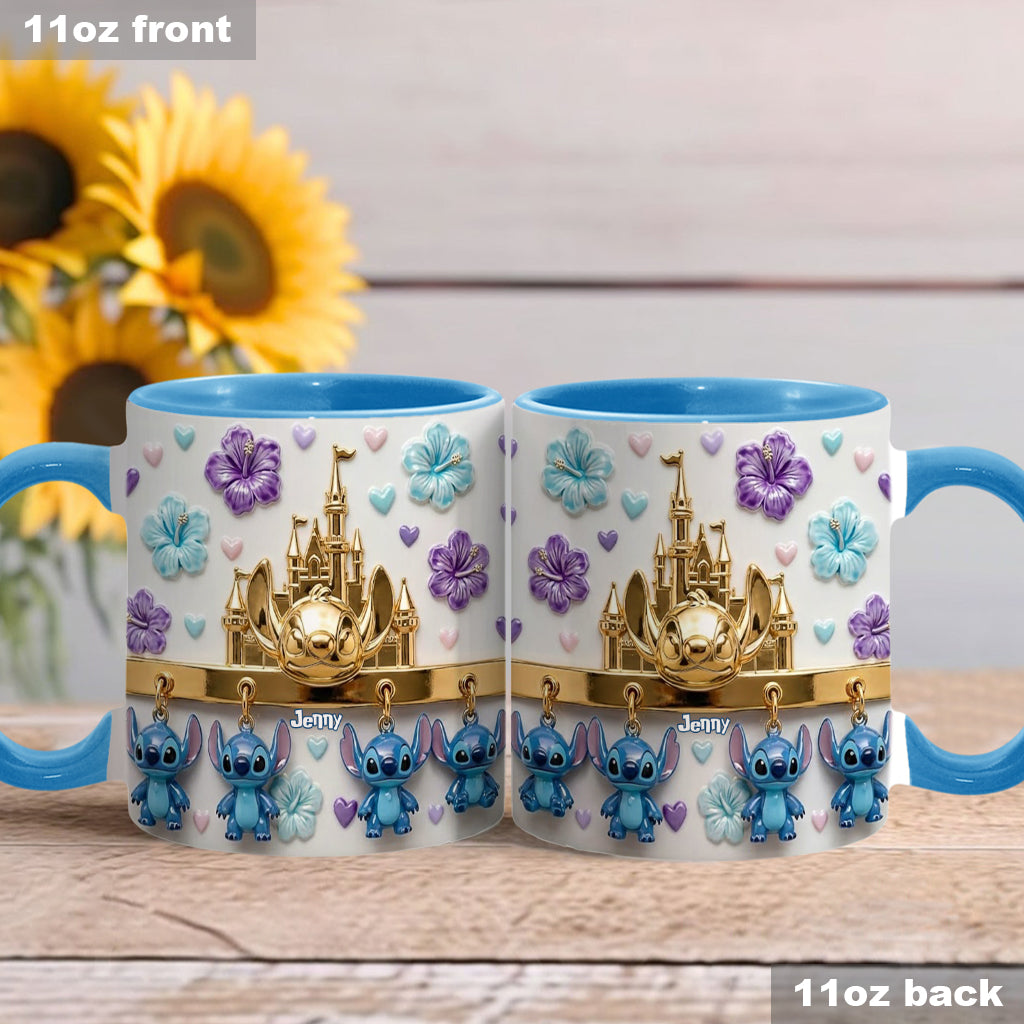 Blue Ohana - Personalized Ohana Accent Mug