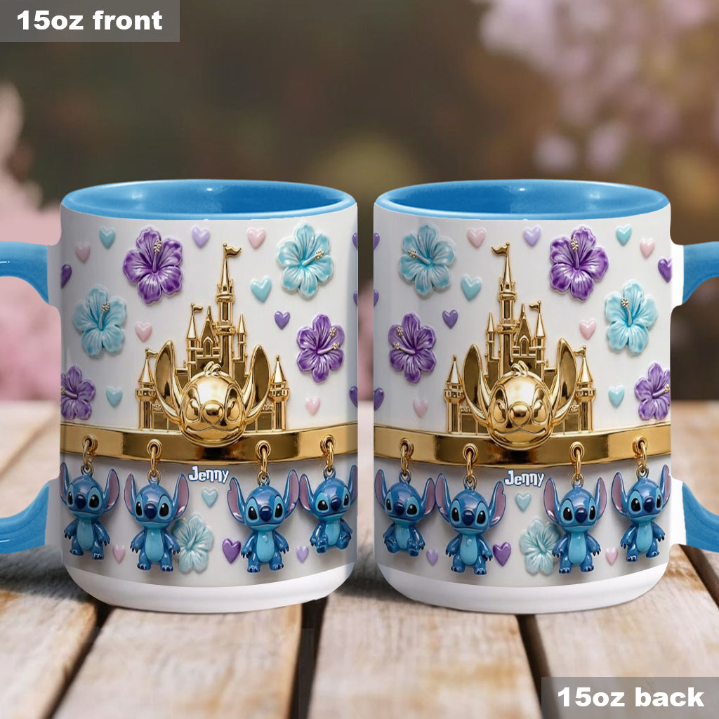Blue Ohana - Personalized Ohana Accent Mug