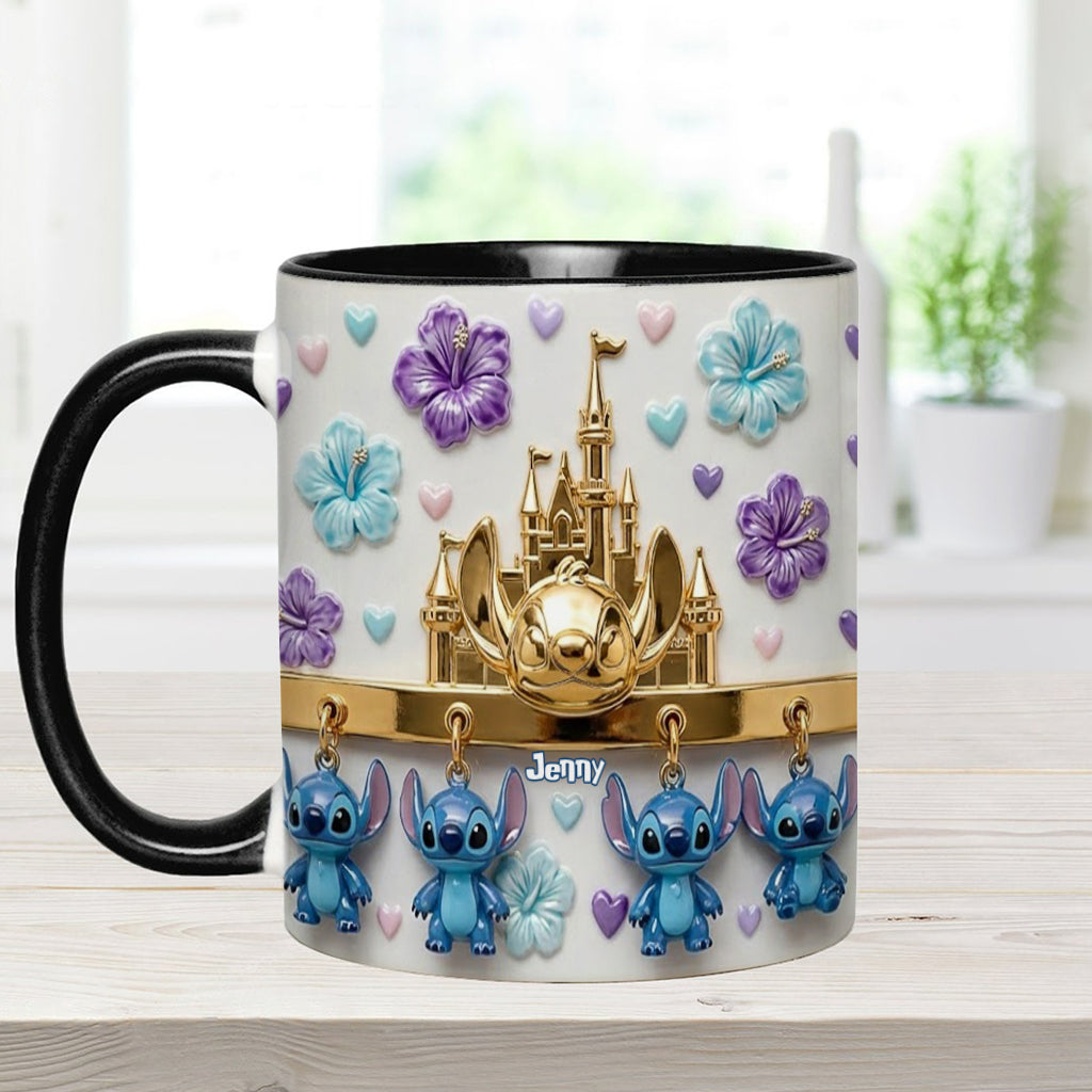 Blue Ohana - Personalized Ohana Accent Mug