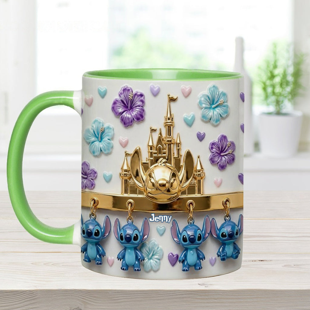 Blue Ohana - Personalized Ohana Accent Mug