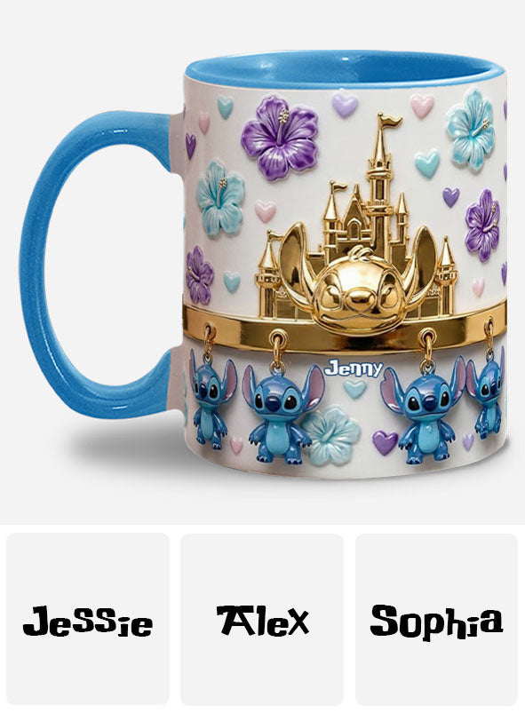 Blue Ohana - Personalized Ohana Accent Mug