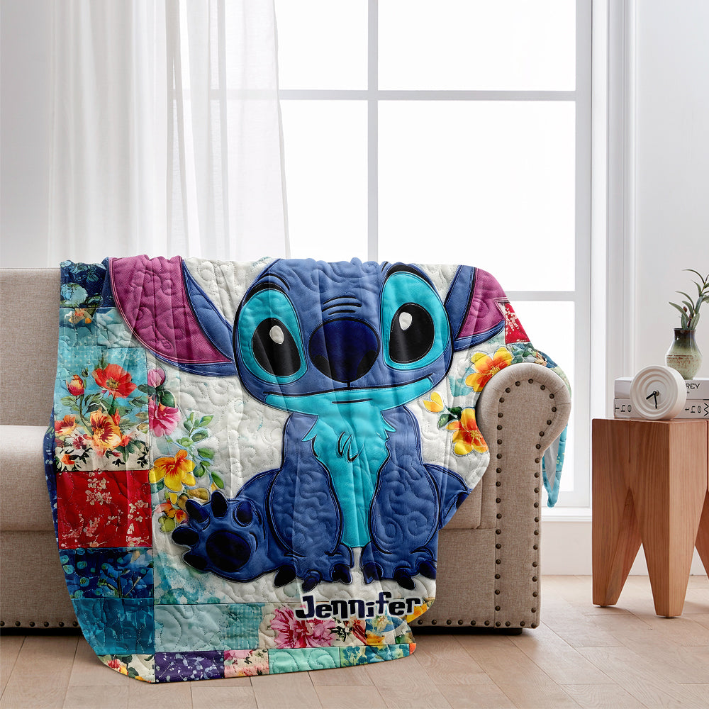 Just A Girl Who Loves Stitch - Personalized Ohana Blanket