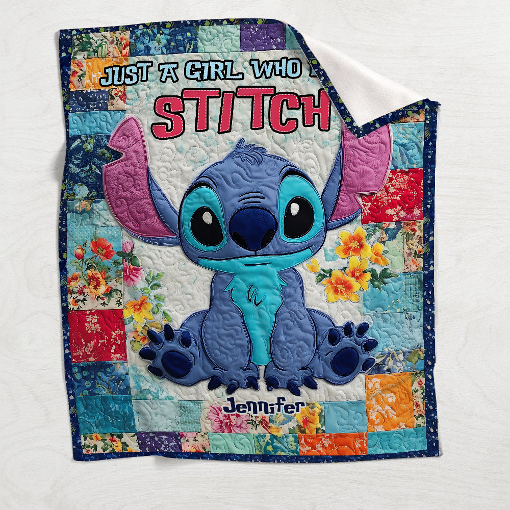 Just A Girl Who Loves Stitch - Personalized Ohana Blanket