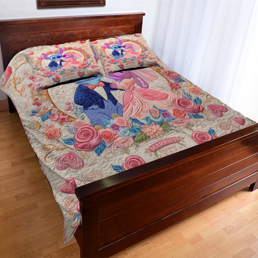 Ohana Romantic Story Custom Calendar - Personalized Ohana Bedding Set